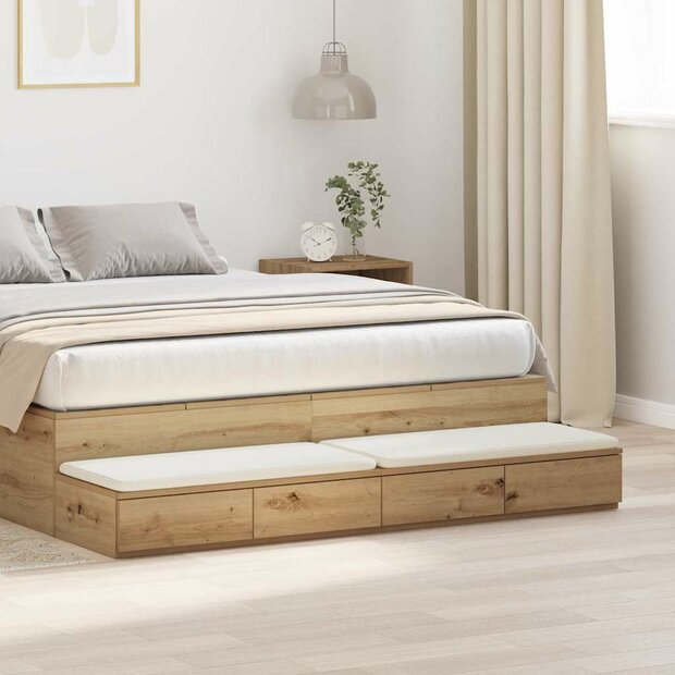 Bedlades Artisan Eiken 150 x 36,5 x 16,5 cm Bewerkt hout 1