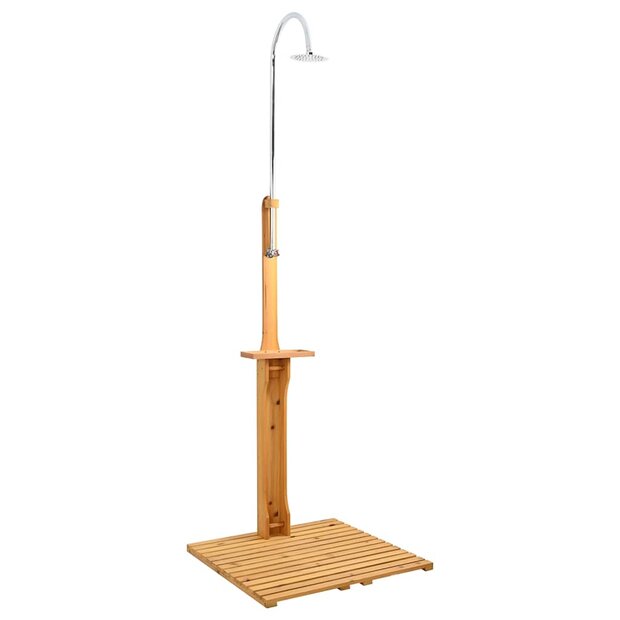 Houten tuindouche  1
