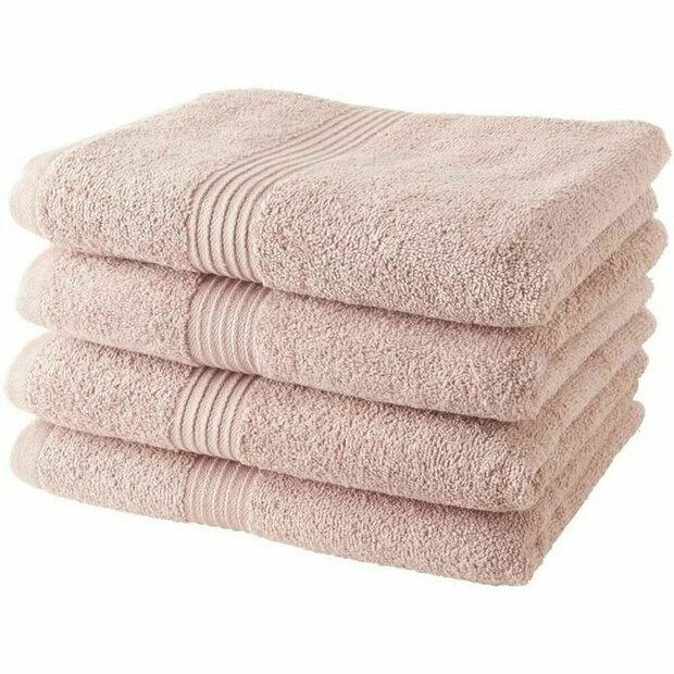 Handdoekenset TODAY Licht Roze 100% katoen (4 Stuks) 1