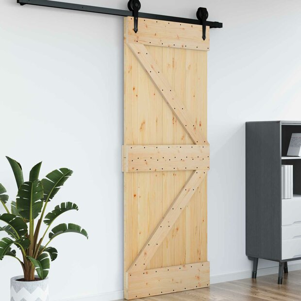 Deur NARVIK Naturel 85 x 210 cm Massief Grenenhout 1