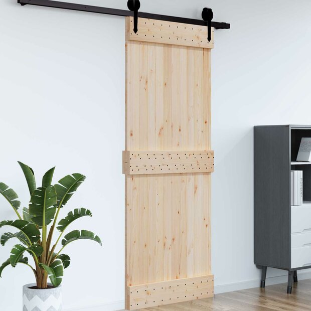 Deur NARVIK Naturel 95 x 210 cm Massief Grenenhout 1