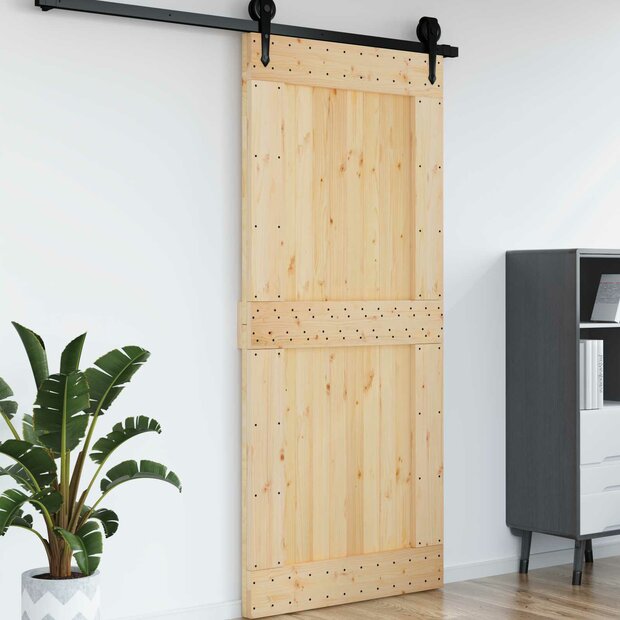Deur NARVIK Naturel 100 x 210 cm Massief Grenenhout 1
