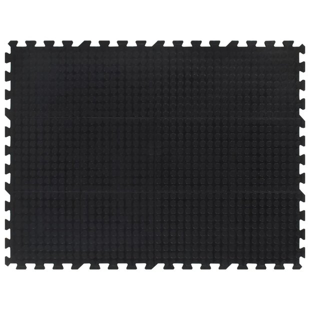 Rubbertegel 12 mm 90x120 cm zwart 1