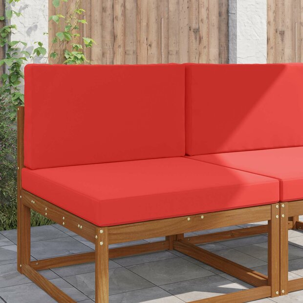 Buiten bankkussen 2 pcs Rood Polyester 1