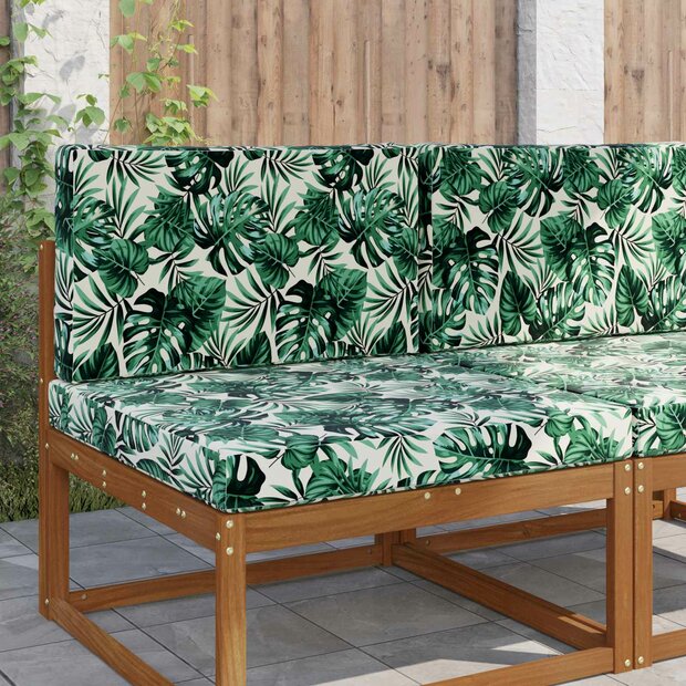 Buiten bankkussen 2 pcs Bladpatroon Polyester 1