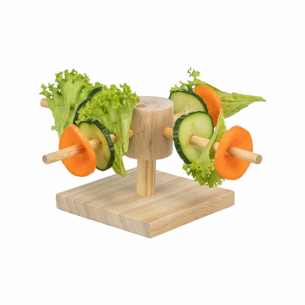 Cavia voerbak Trixie Bruin Hout 22 x 8 x 22 cm 1