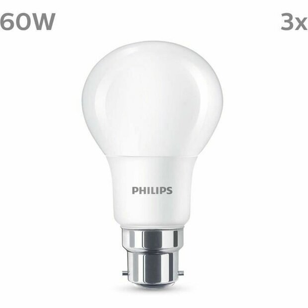 Ledlamp Philips 60 W Mat Warm wit F 8 W 60 W B22 3 Stuks (2700 K) 1