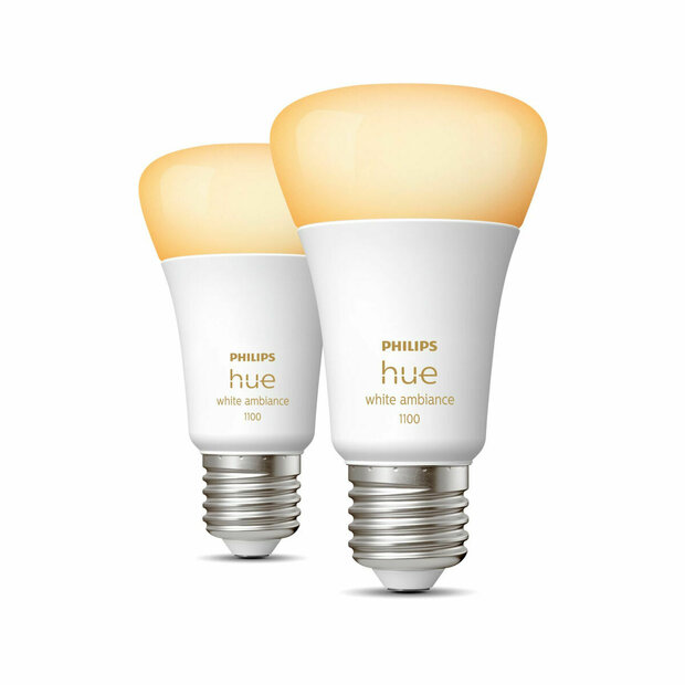 Smart Gloeilamp Philips Pack de 2 E27 Wit F E27 (2200K) (6500 K) 1