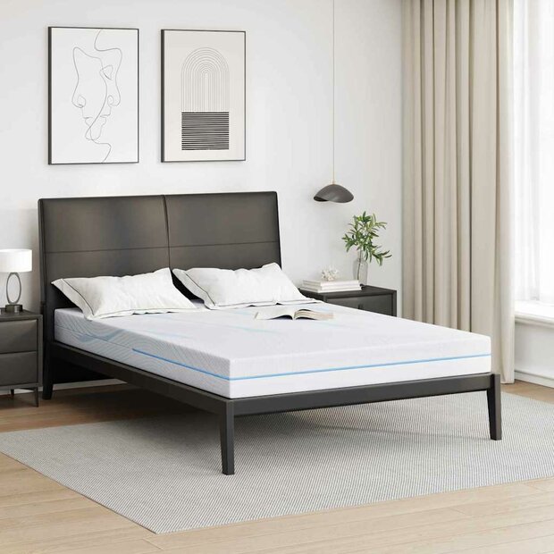 Matras Wit 140 x 190 cm Jacquard stof 1