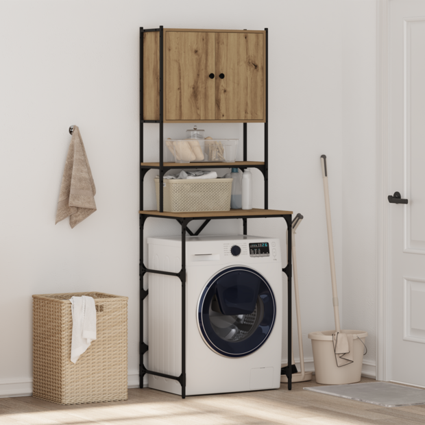 Wasmachinekast Artisan Eiken 68 x 48,5 x 194 cm Bewerkt hout 1