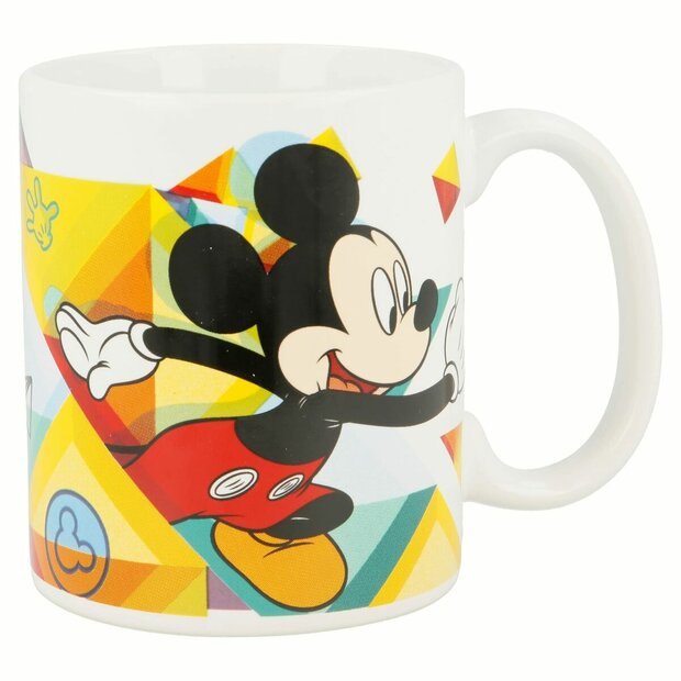 Mok Mickey Mouse Happy smiles Blauw Rood Keramisch 350 ml 1
