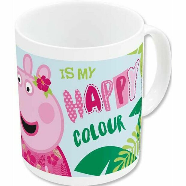Mok Peppa Pig Having fun Keramisch Licht Roze (350 ml) 1
