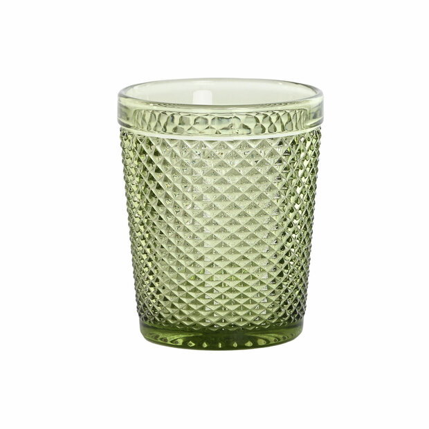 Glazenset DKD Home Decor Groen Kristal Met reli&euml;f 240 ml (6 Stuks) 1