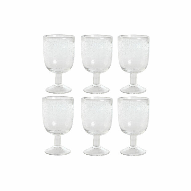 Glazenset Home ESPRIT Transparant Kristal 300 ml 8 x 8 x 14 cm (6 Stuks) 1