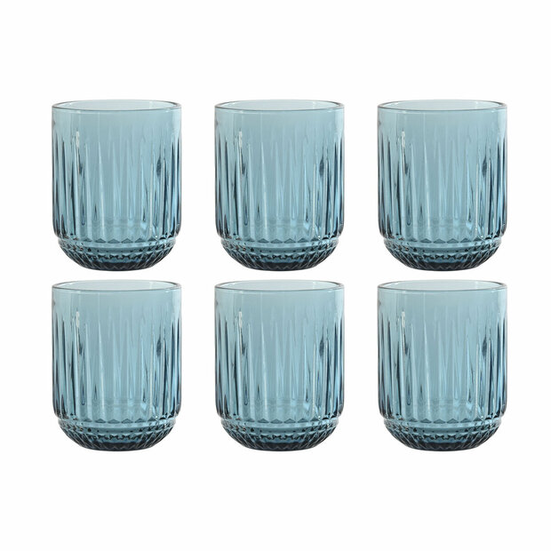 Glazenset Home ESPRIT Blauw Kristal (6 Stuks) 1