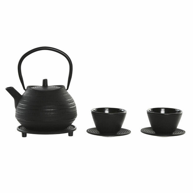 Theepot Home ESPRIT Zwart Roestvrij staal Ijzer 800 ml 1