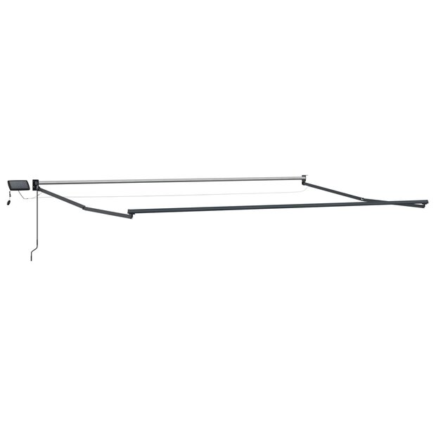 Elektrisch uitschuifbaar zonnescherm frame Antraciet 5 x 3 m 1