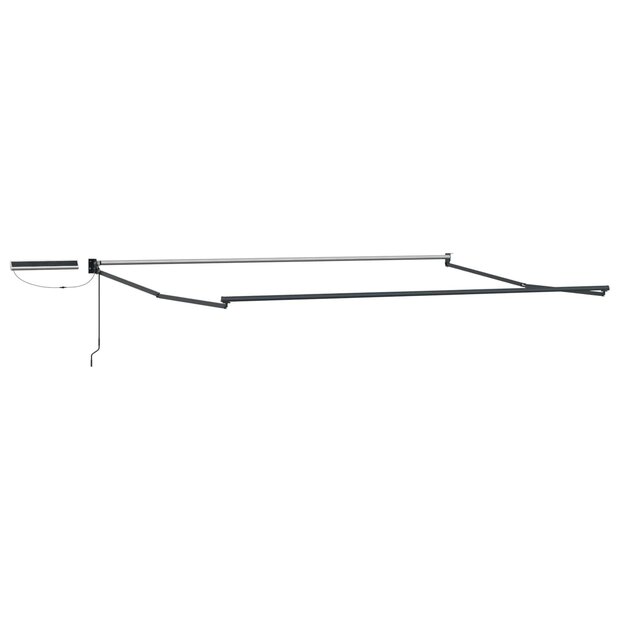 Elektrisch uitschuifbaar zonnescherm frame Antracietkleurig 1