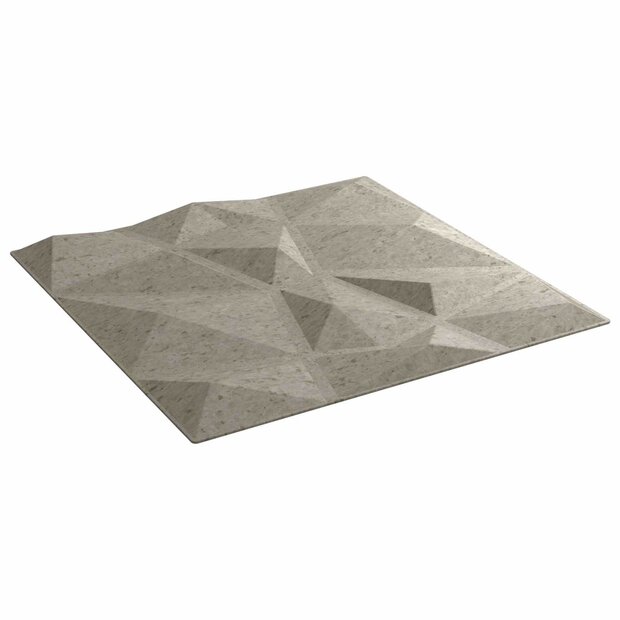 Wandpanelen 48 pcs Betongrijs 50 x 50 cm XPS Schuim 1