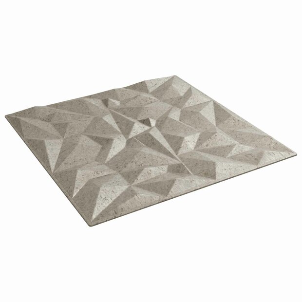 Wandpanelen 48 pcs Amethist Beton 50 x 50 cm XPS Schuim 1