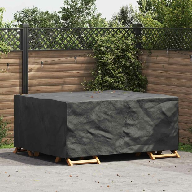 Tuinsethoes Effen Zwart 200 x 165 x 80 cm 420D 1