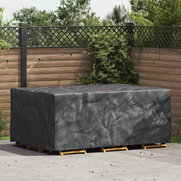 Tuinsethoes Effen Zwart 210 x 130 x 70 cm 210D 1
