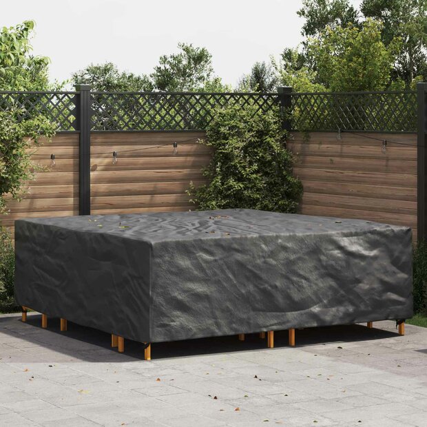 Tuinsethoes Effen Zwart 220 x 220 x 70 cm 210D 1