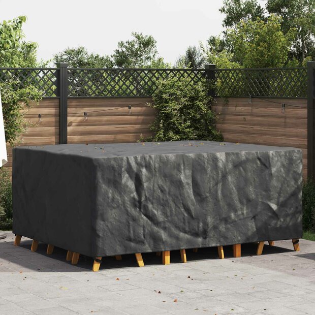 Tuinsethoes Effen Zwart 240 x 190 x 90 cm 210D 1