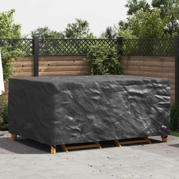 Tuinsethoes Effen Zwart 240 x 180 x 100 cm 210D 1