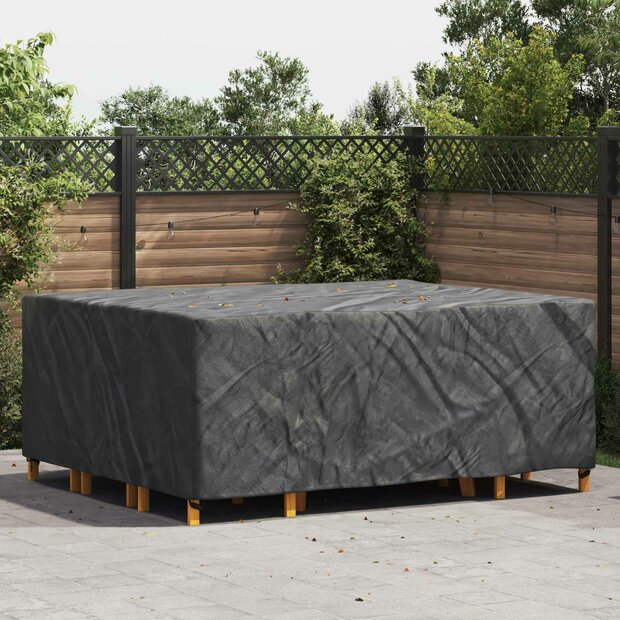 Tuinsethoes Effen Zwart 250 x 210 x 70 cm 420D 1