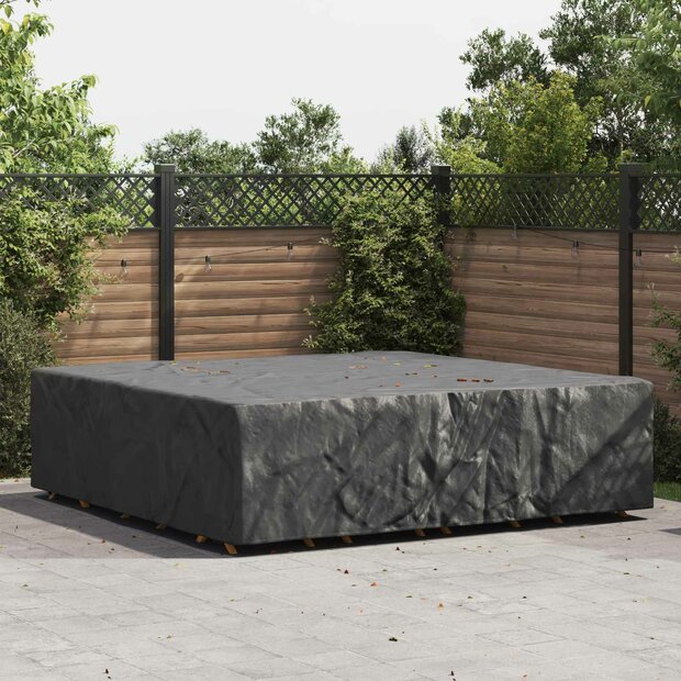 Tuinsethoes Effen Zwart 275 x 275 x 70 cm 420D 1