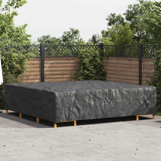 Tuinsethoes Effen Zwart 300 x 300 x 70 cm 420D 1