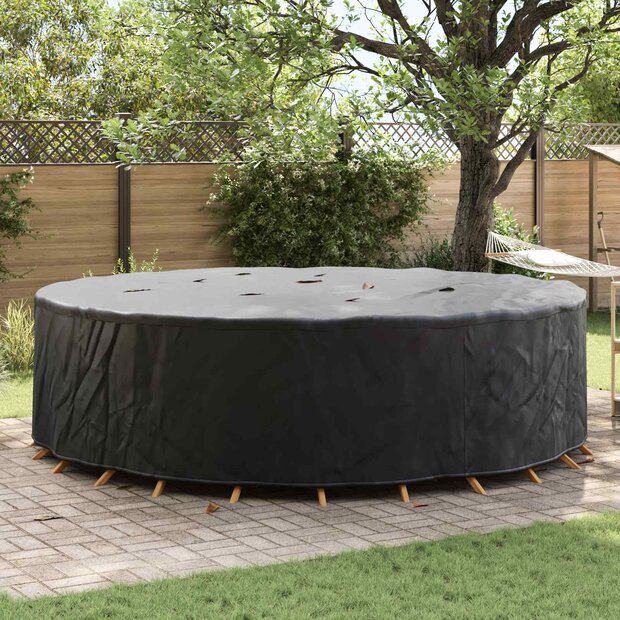 Tuinsethoes Zwart 320 x 320 x 85 cm 210D Oxford Stof 1
