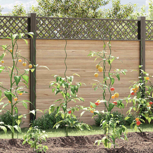 Plantondersteuning 50 pcs Groen 150 x 0,6 x 0,6 cm Staal 1