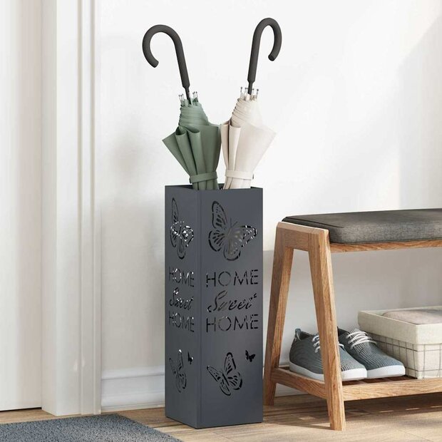 Paraplustandaard Antraciet 15,5 x 15,5 x 49 cm Metaal 1