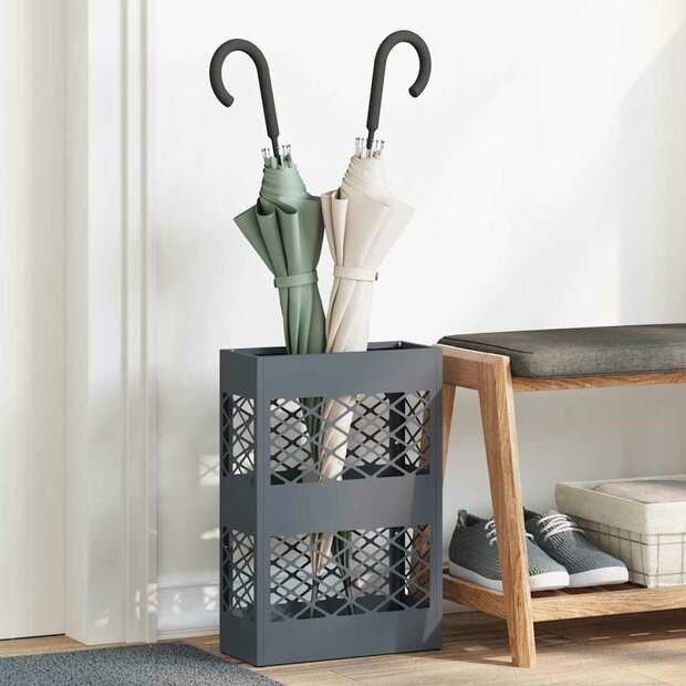 Paraplustandaard Antraciet 28 x 12 x 41 cm Staal 1