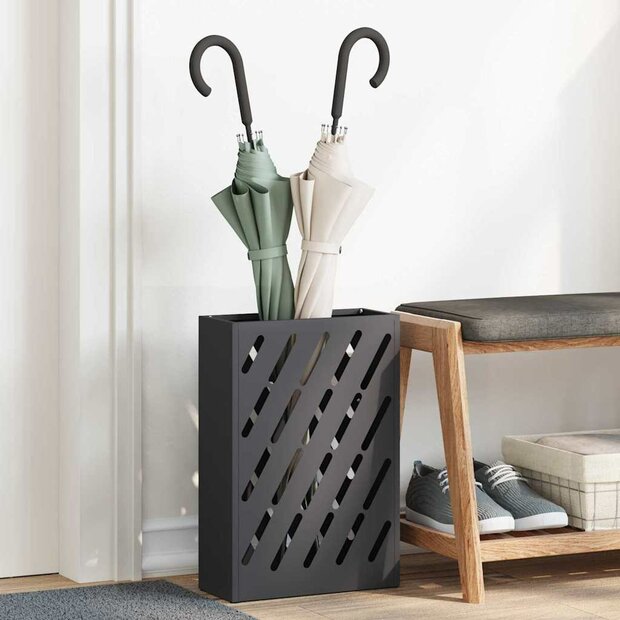 Paraplustandaard Zwart 28 x 12 x 41 cm Staal 1