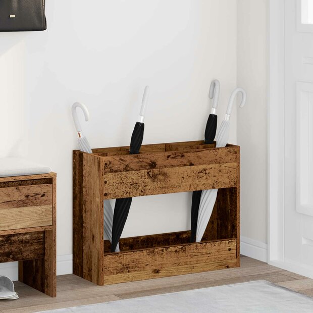 Paraplustandaard Oudhout 65 x 24 x 50 cm Bewerkt hout 1