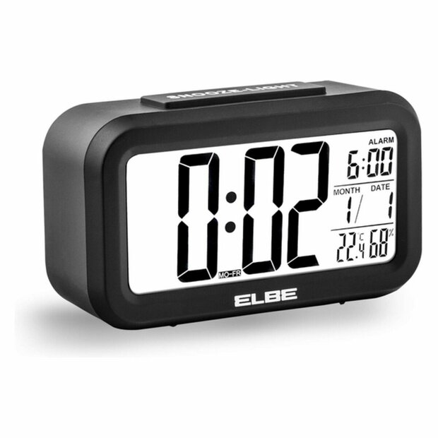 Wekkerradio ELBE RD-668 Zwart 4,4" 1