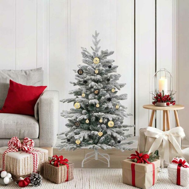 Kerstbal Set 40 pcs Zwart en Goud Kunststof 1