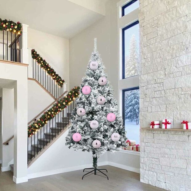 Kerstbal Set XXL 3 pcs Roze Kunststof 1