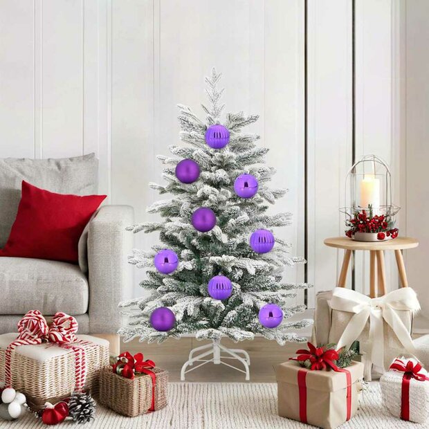 Kerstbal Set XL 15 pcs Lila Kunststof 1