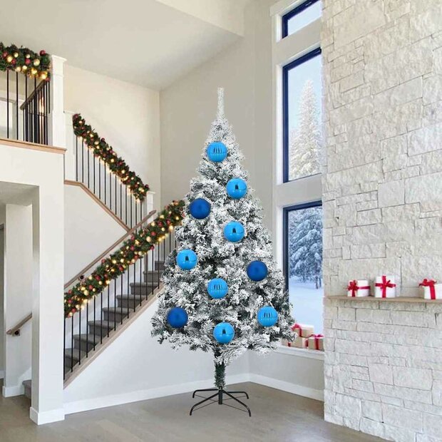 Kerstbal Set XXL 3 pcs Blauw Kunststof 1