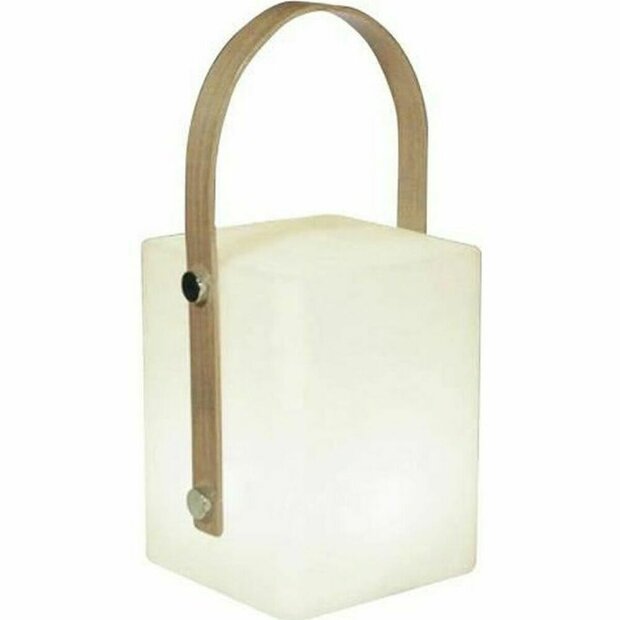 Bureaulamp Lumisky Tiky 10 x 10 x 25 cm Wit Bruin Bamboe Plastic 1