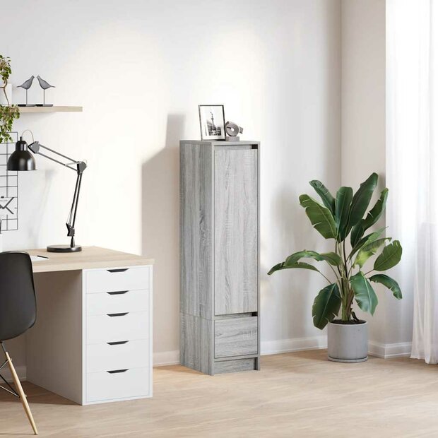 Highboard 29,5x34x119,5 cm spaanplaat grijs sonoma 1