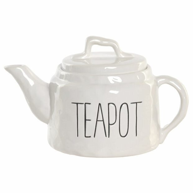 Theepot Home ESPRIT Wit Porselein 600 ml 1