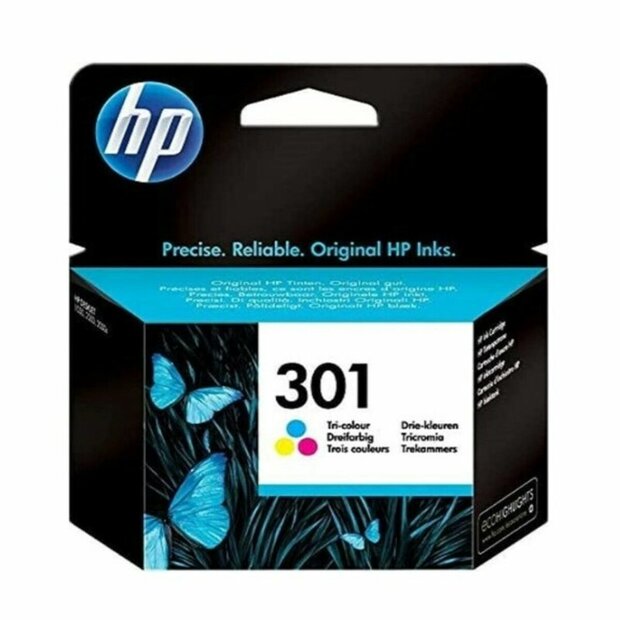 Originele inktcartridge HP Cartucho de tinta original HP 301 Tri-color Zwart Cyaan/Magenta/Geel (3 pcs) 1
