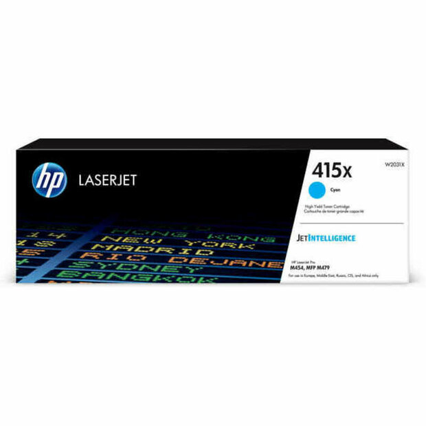 Toner HP W2031X Geel Cyaan 1