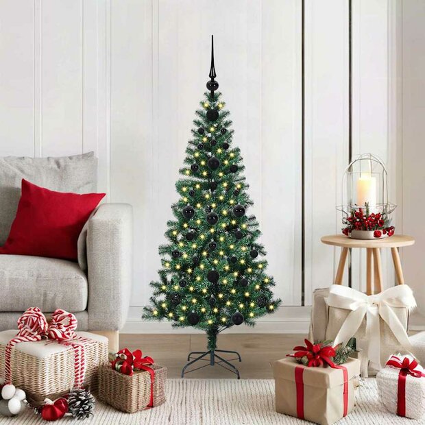 Kunstkerstboom Groen 120 cm PVC en Metaal 1