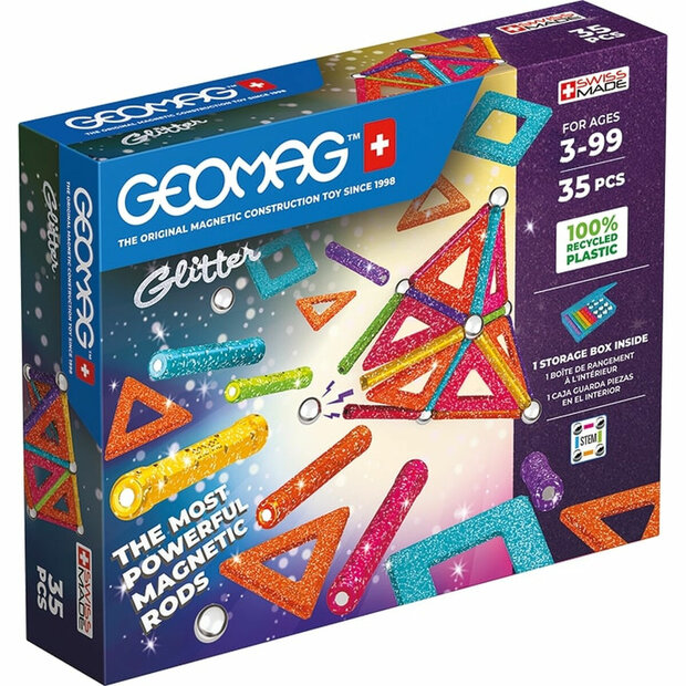 Playset Geomag Glitter (35 Onderdelen) 1